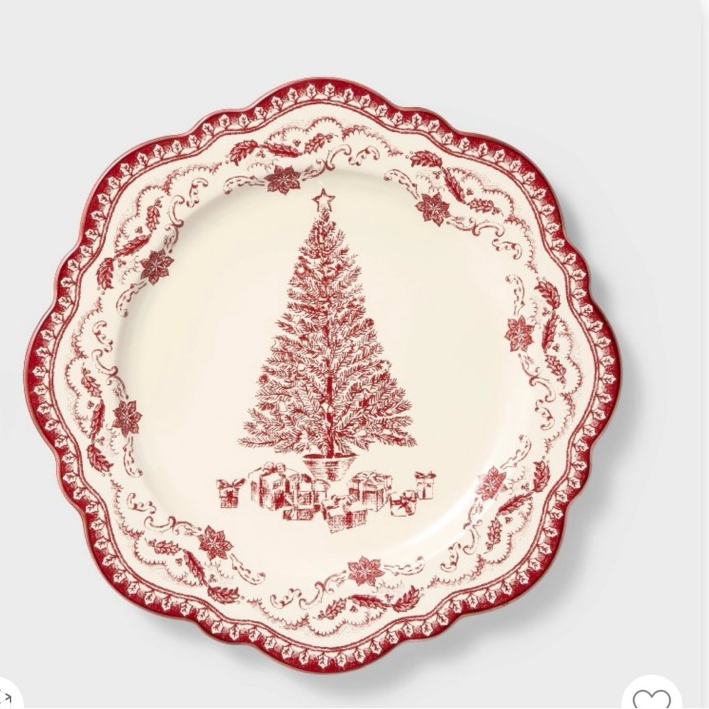 Studio McGee round Christmas serving platter